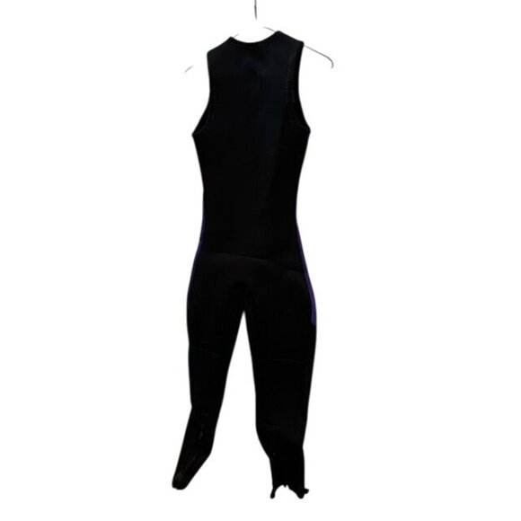 Wavelength Womens Sleeveless Full-Length Wetsuit Purple & Black Neoprene With Fr - Picture 7 of 10